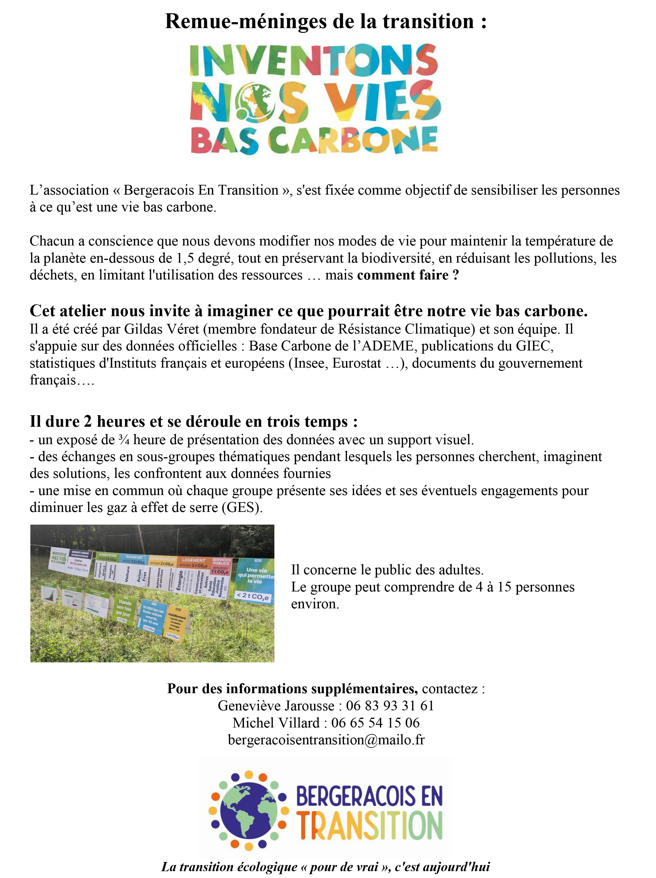 Presentation nos vies bas carbone 1